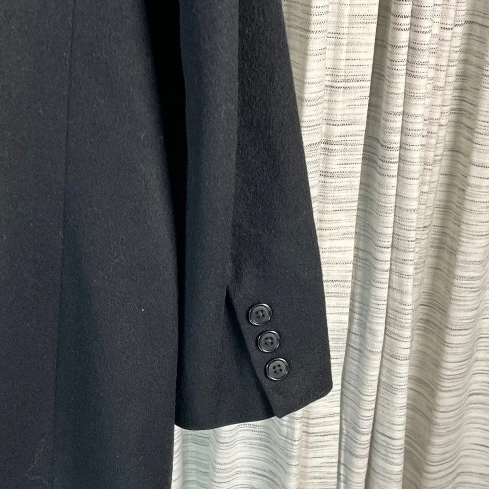 Alfani Mens 100% Cashmere Blazer Sport Coat Black 3 Button Jacket 44R‎ C4900AC
